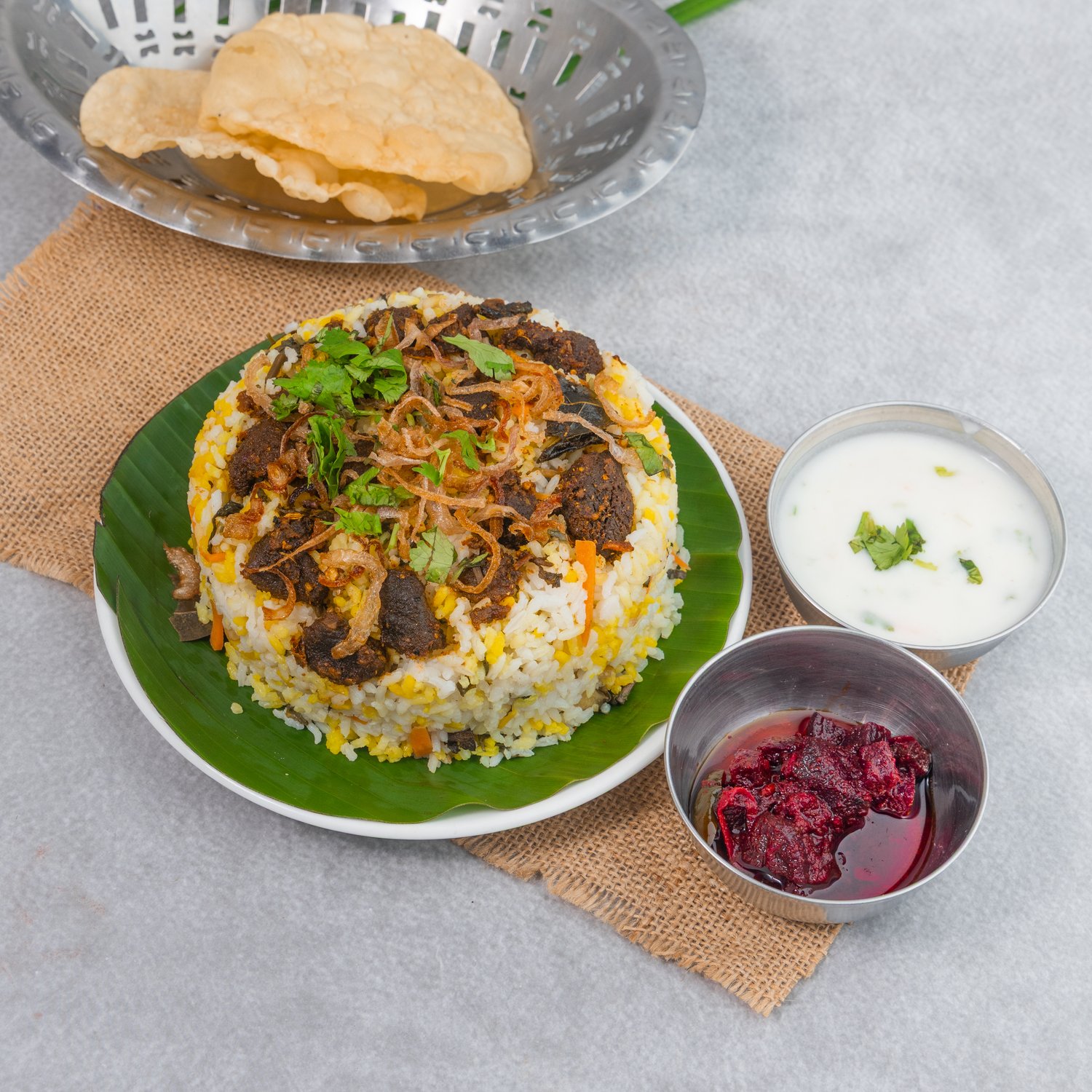 Kappa, mashed tapioca tempered with spices
