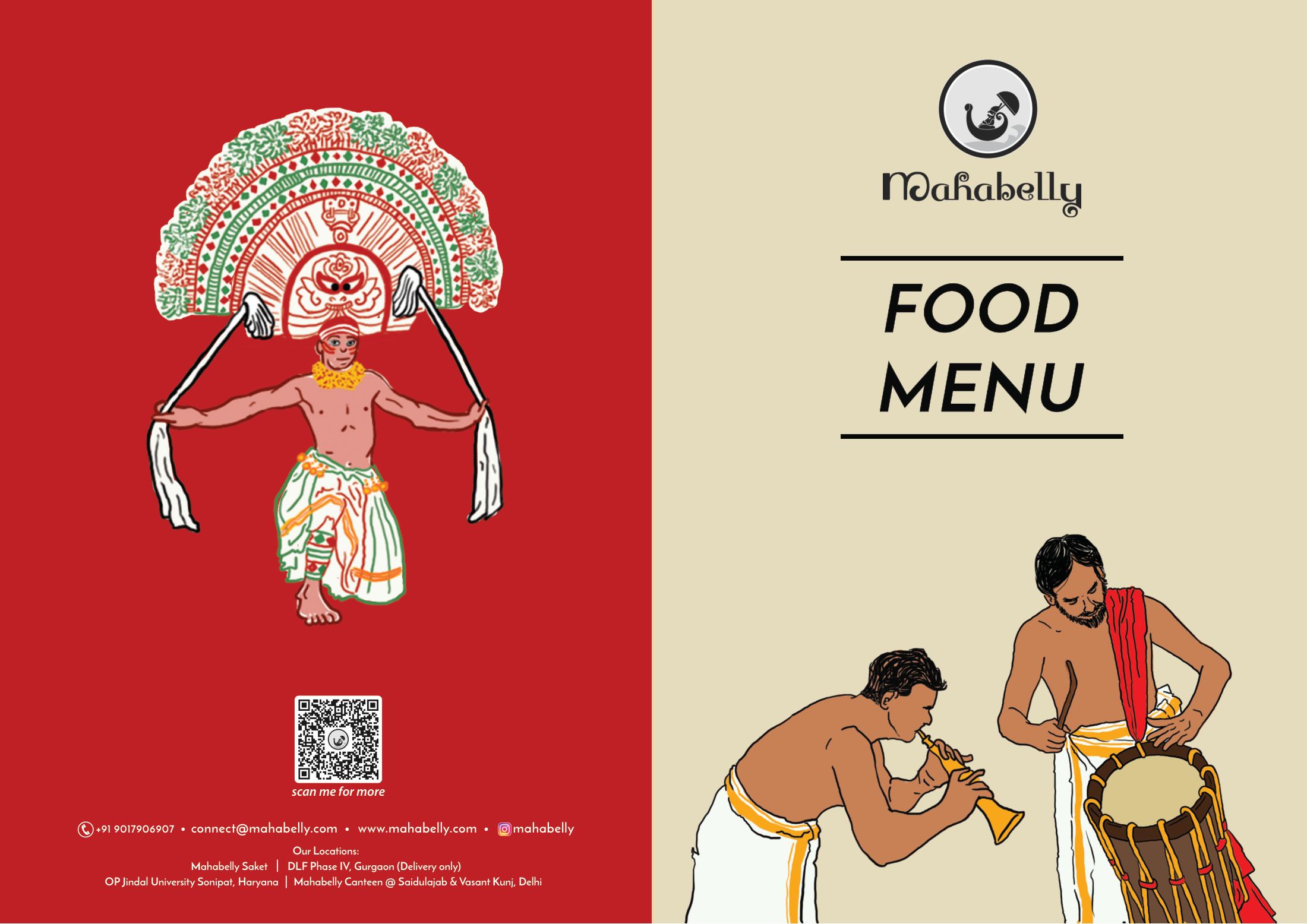 Mahabelly Saket menu — page 1 of 8